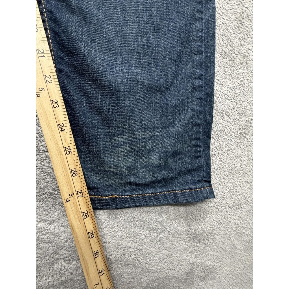 Levis 502 Jeans Mens Measured 35x28 Blue Tapered Regular Fit Denim Medium Wash - Picture 4 of 9